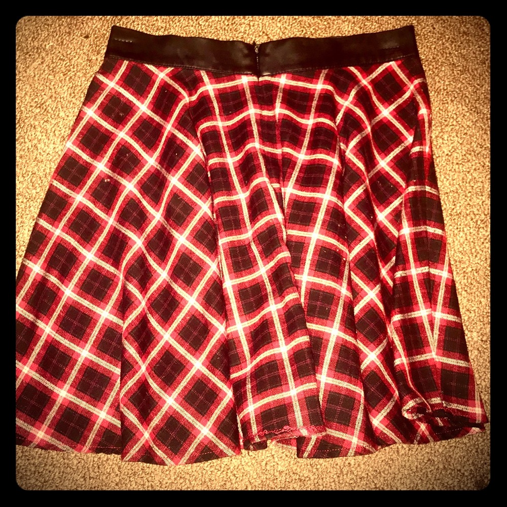 Plaid school girl skirt